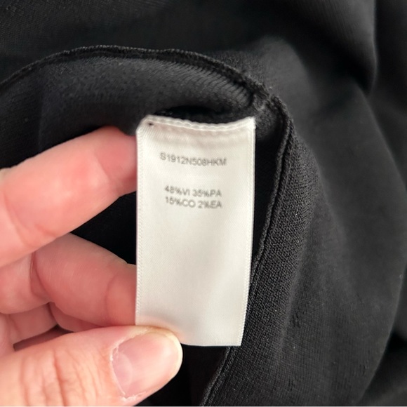 Carolina Herrera Macrame Yoke Dress large black - Picture 9 of 11